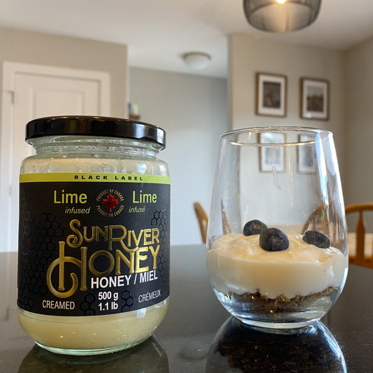 Lime Sun River Honey and a Key Lime Yogurt Parfait