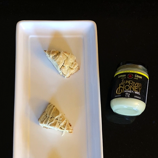 Lemon infused Sun River Honey and Lemon Scones