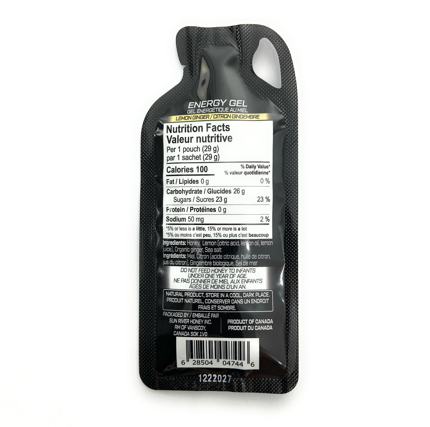 Lemon-Ginger - 24 Count - Energy Gel