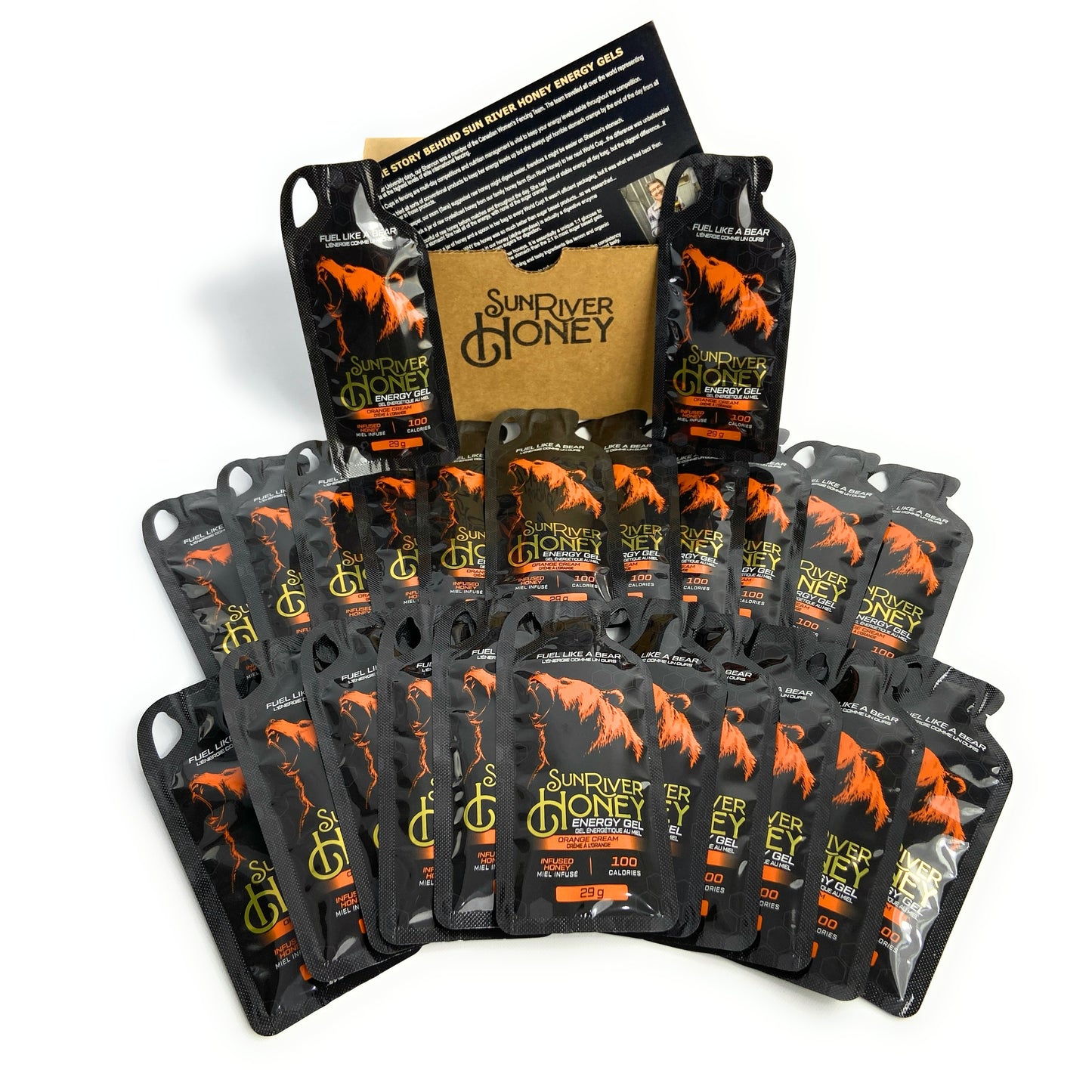 Orange Cream - 24 Count - Energy Gel