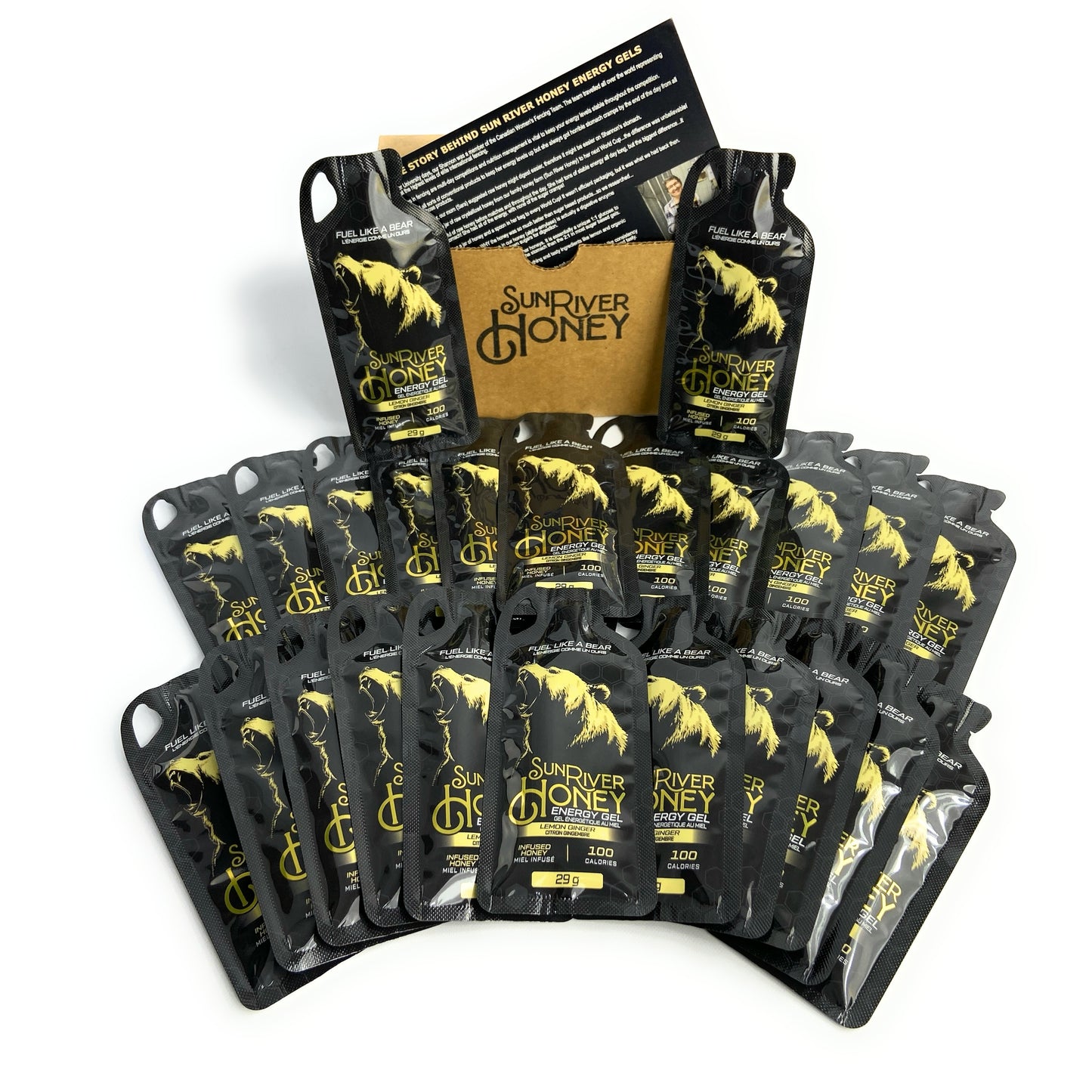 Lemon-Ginger - 24 Count - Energy Gel