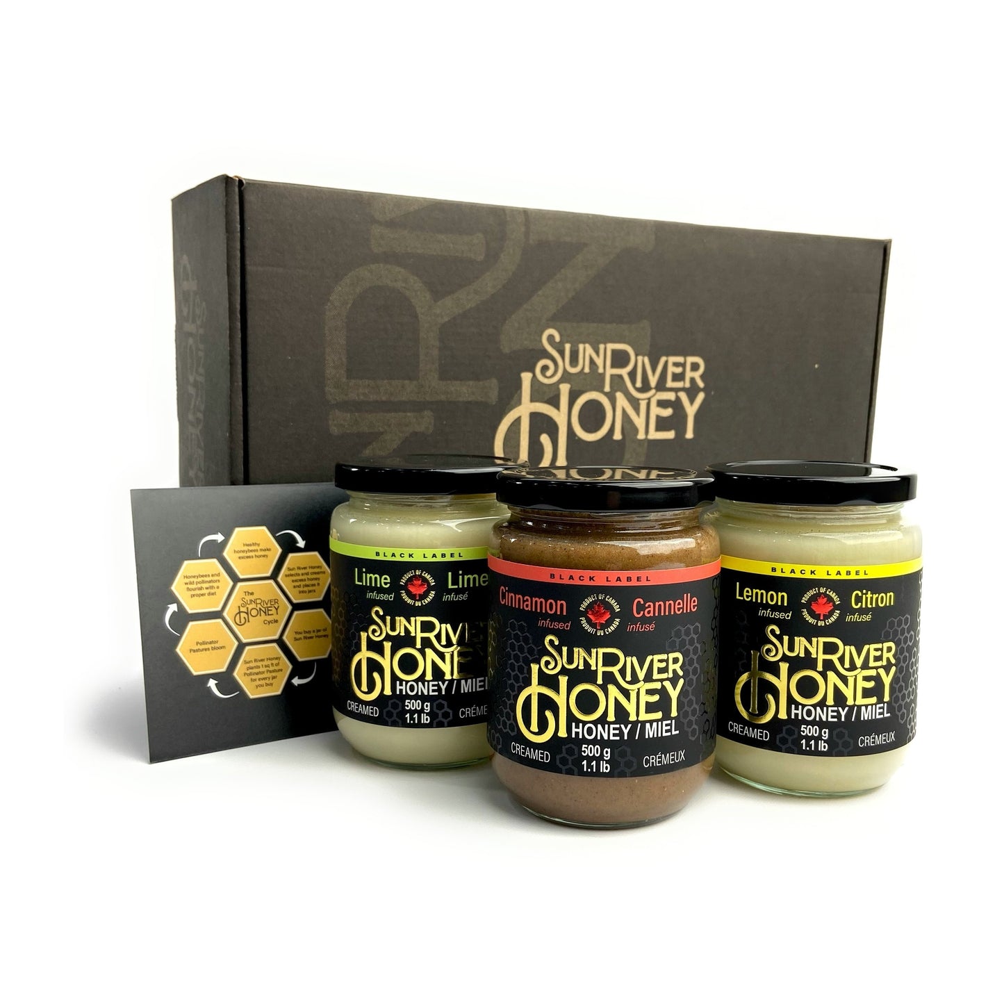 Sunshine Flavored Honey Collection (3x500g)