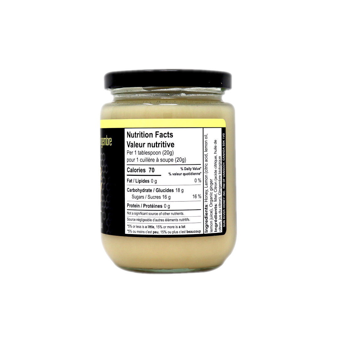 Lemon + Ginger Creamed Honey 500g Single