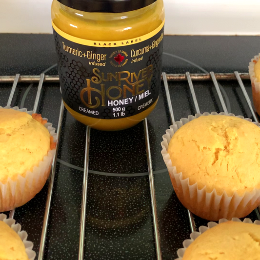 Turmeric Ginger Honey Muffins