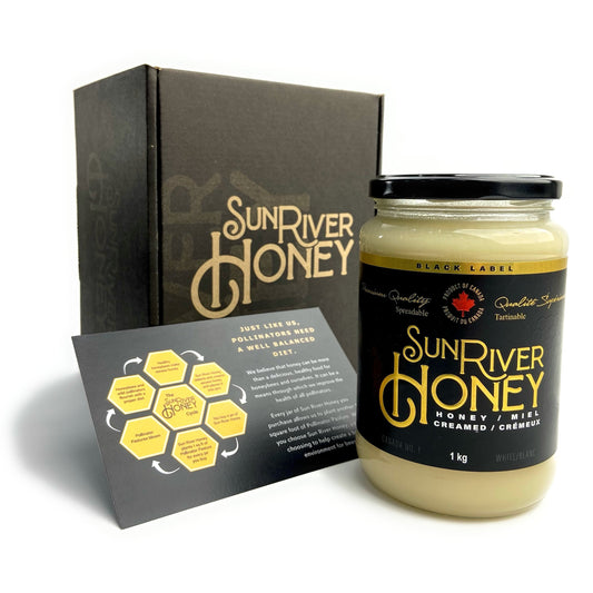 1kg Natural Creamed Honey Gift Set