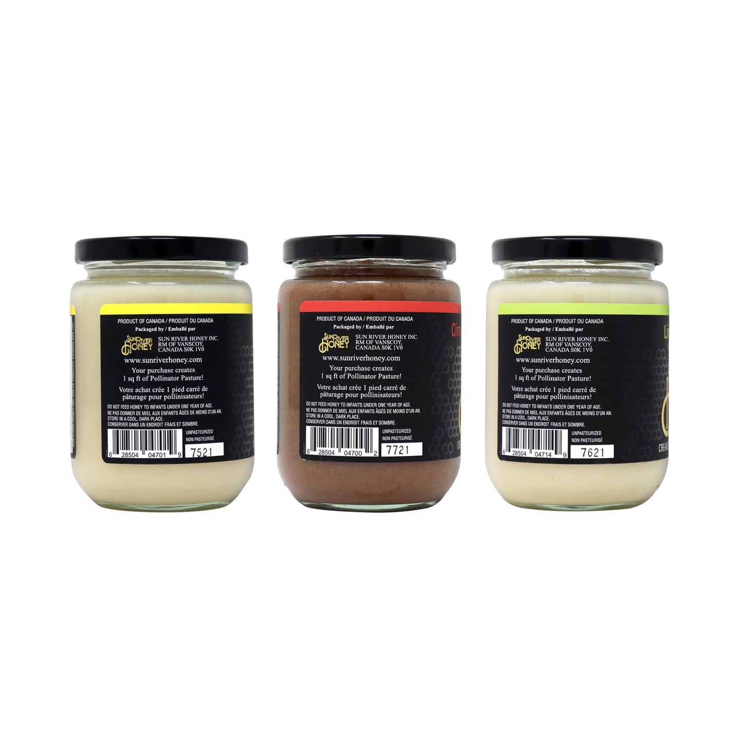 Sunshine Flavored Honey Collection (3x500g)