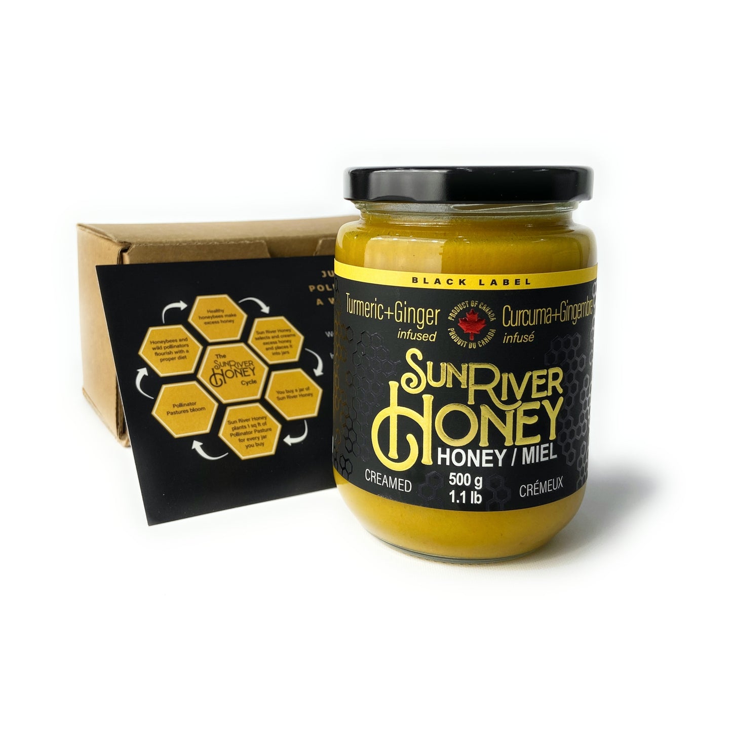 Turmeric + Ginger Creamed Honey 500g Single